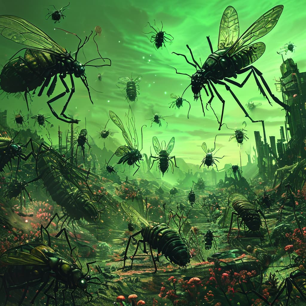 Tales from the swarm world illustration
