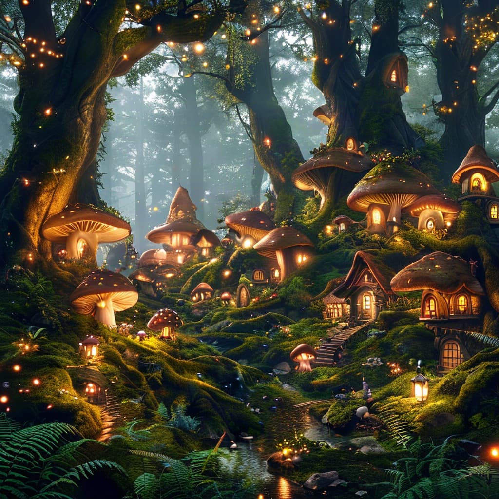 Shroomwood world illustration