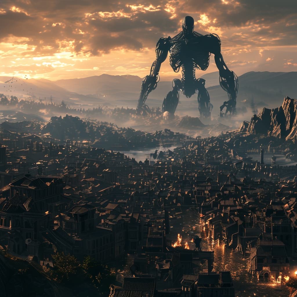 attack on titan's world illustration