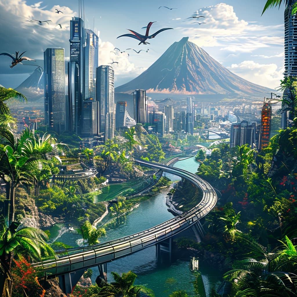 Jurassic Dawn world illustration
