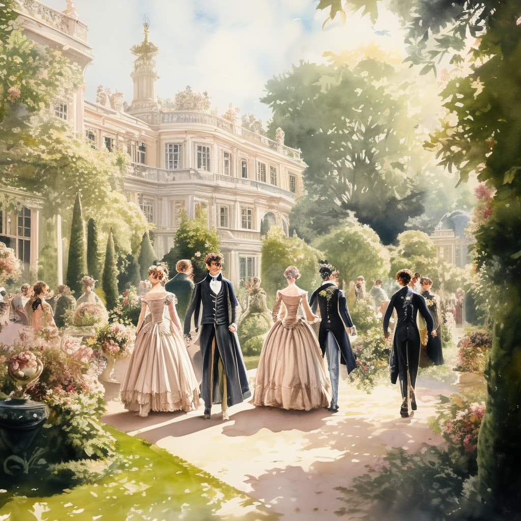 Bridgerton Regency world illustration