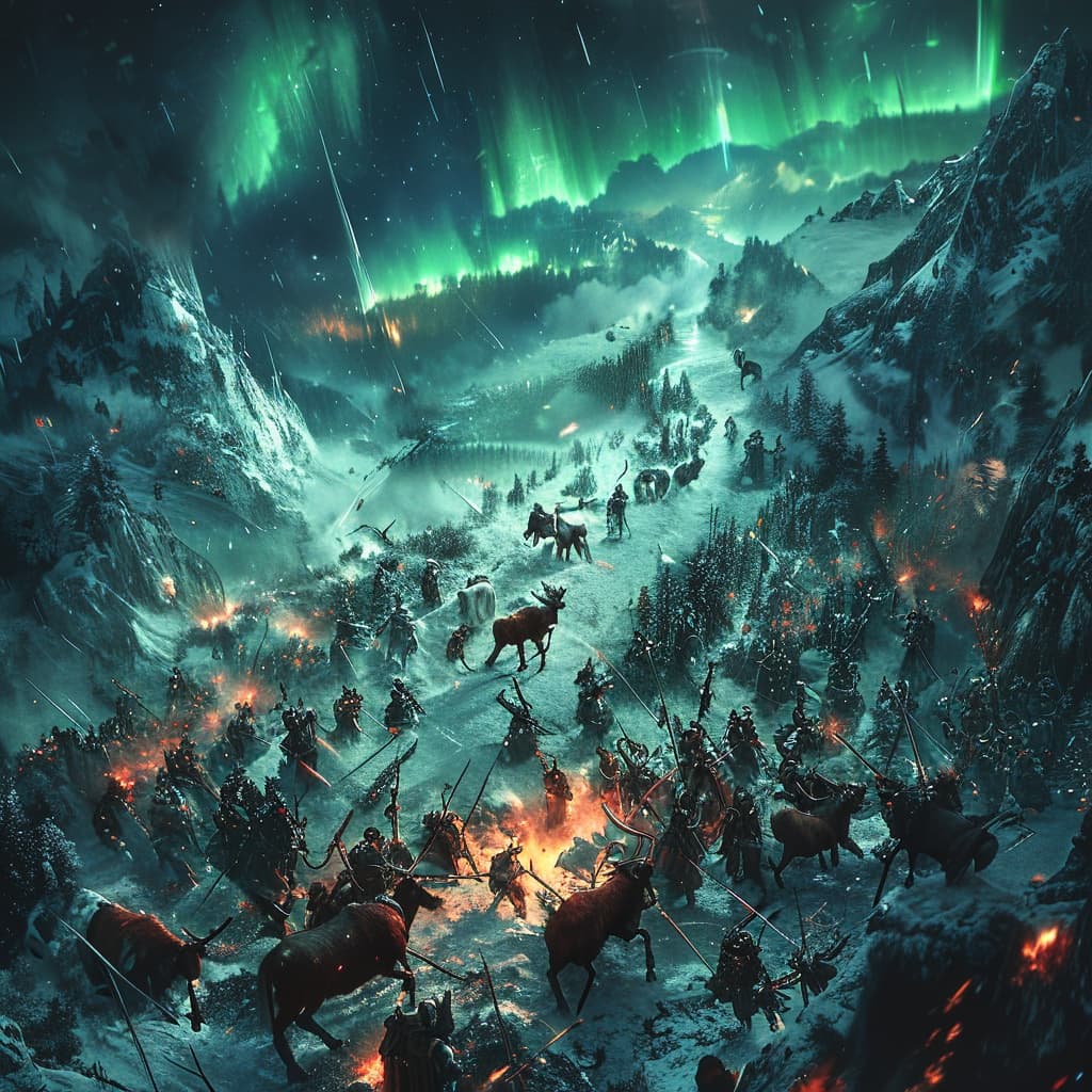 Северное сияние world illustration