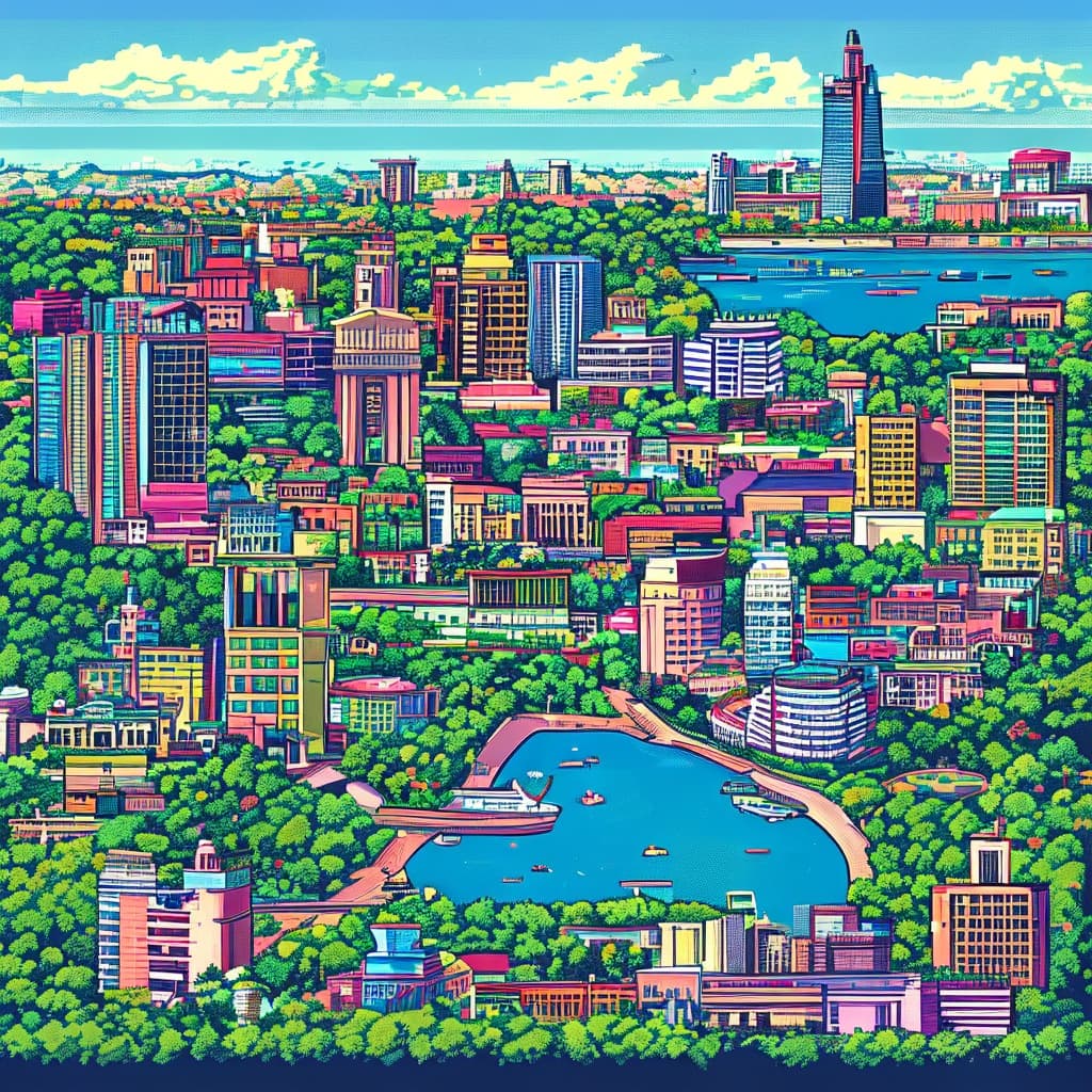 Montevideo world illustration