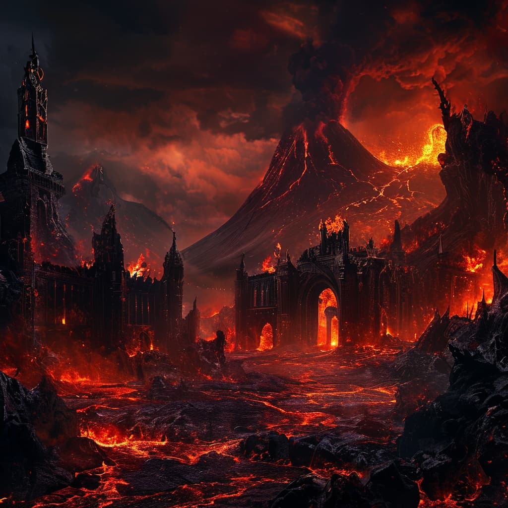 Welcome to Hell  world illustration