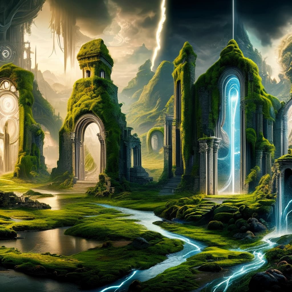 Timeless middle earth world illustration