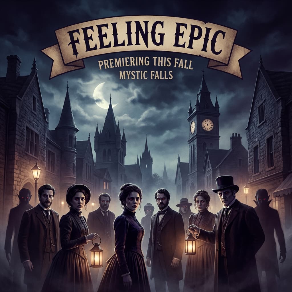 Feeling Epic: The Vampire Diaries Game world illustration