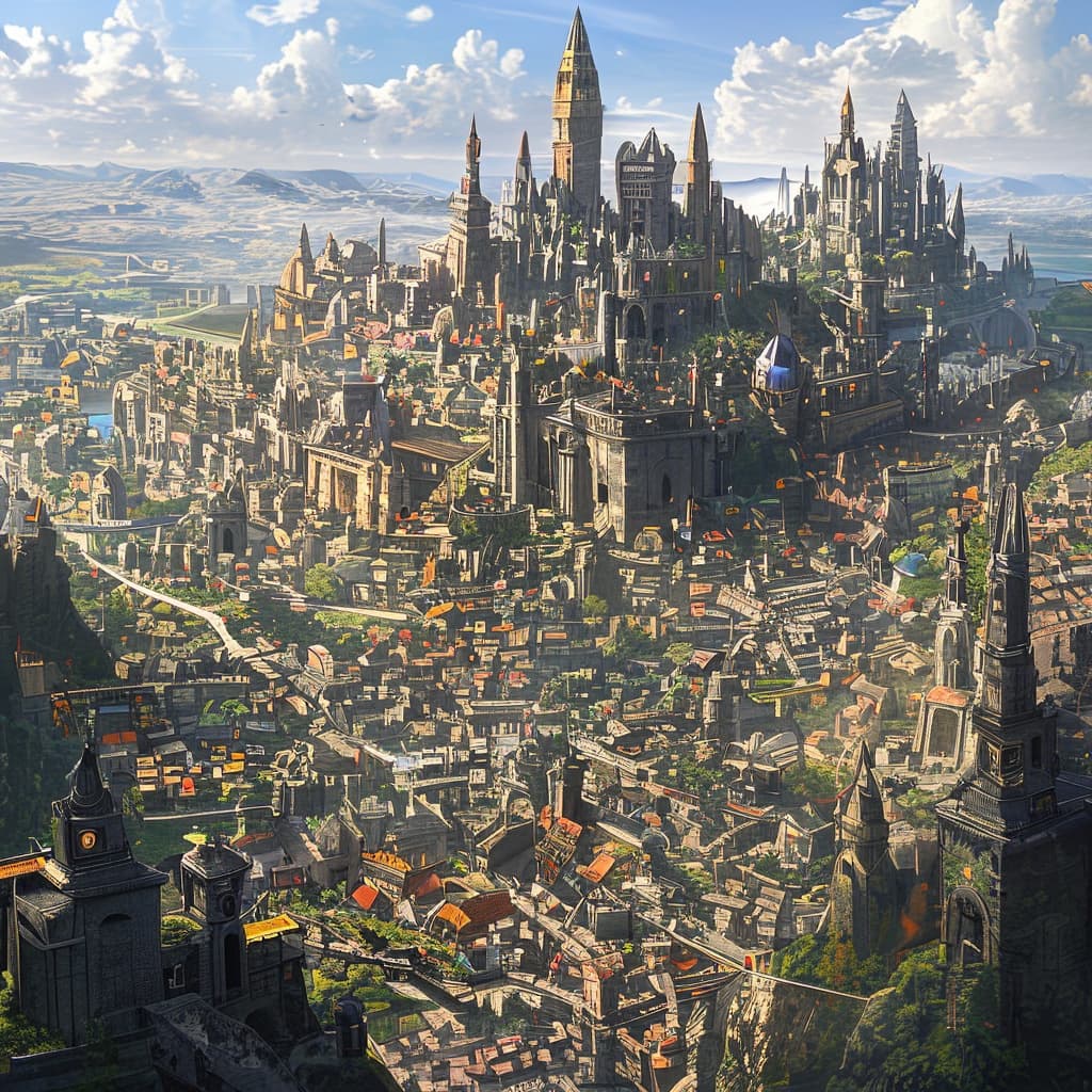 War of the factions world illustration