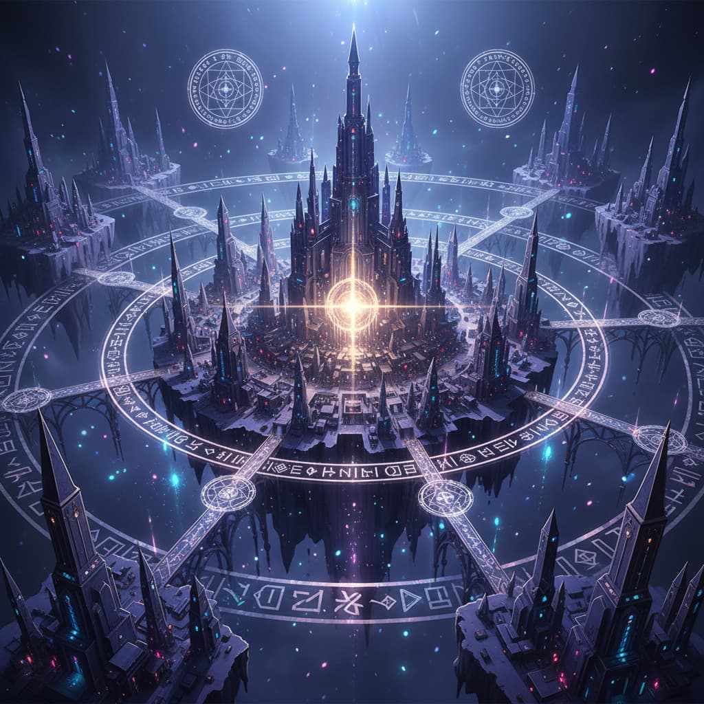 Ortherios: Reign of the Wizard King world illustration