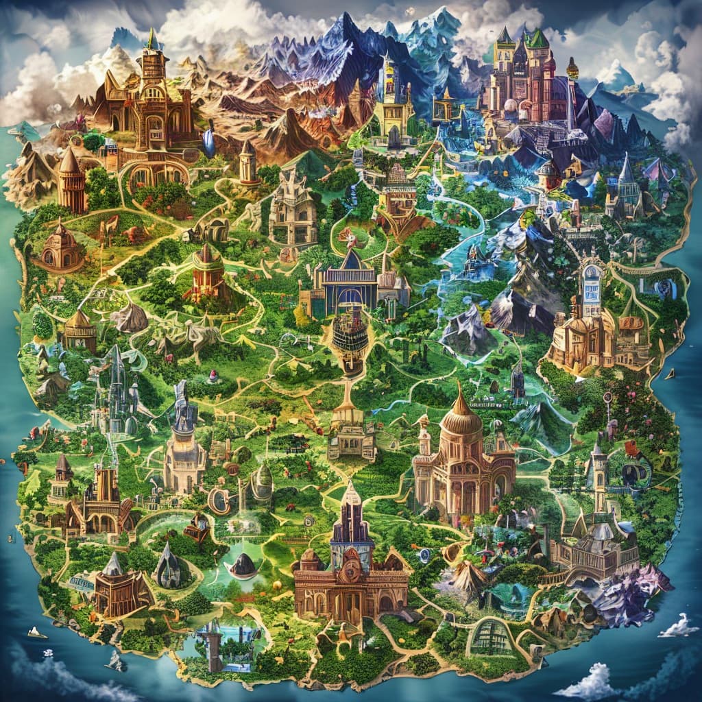 The World of Eldoria world illustration