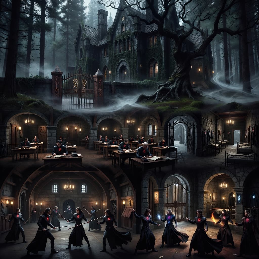 Vampire Academy world illustration