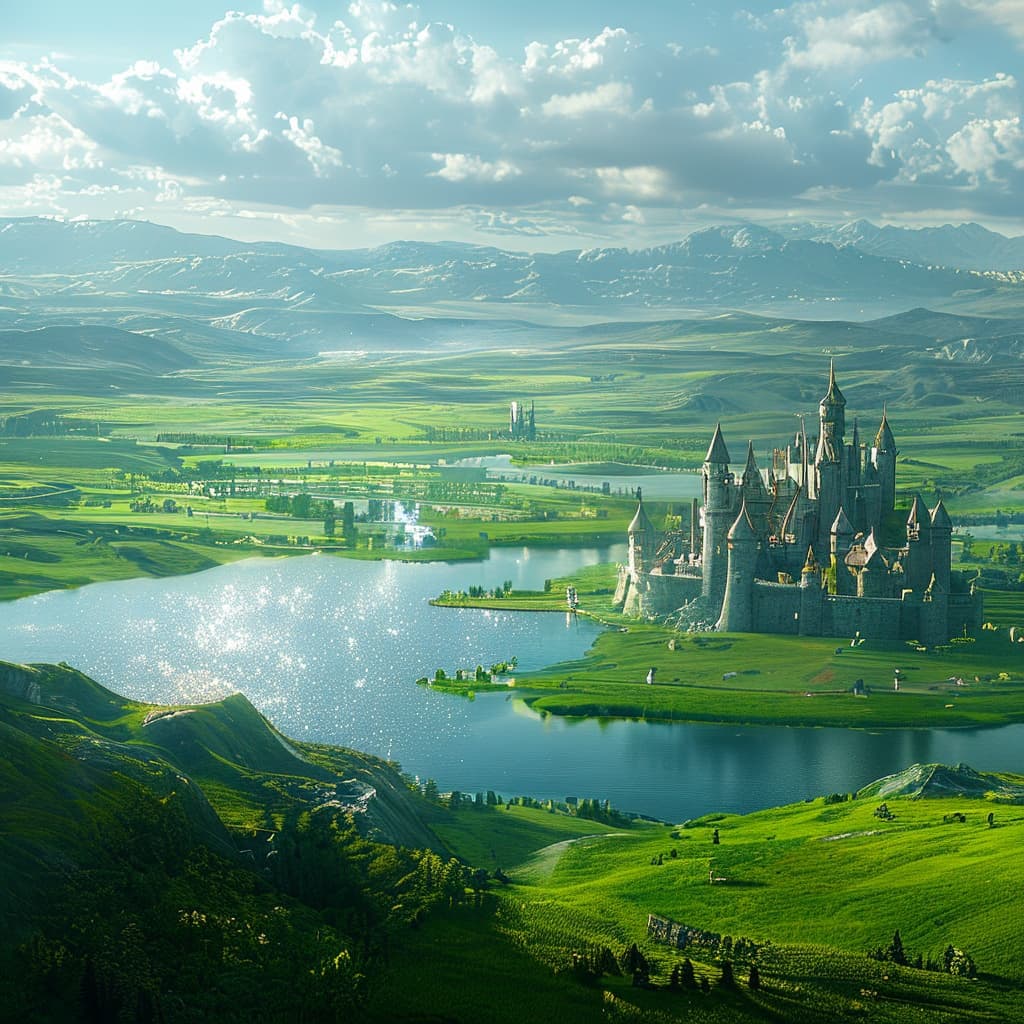 The world of the glasharik kingdoms world illustration