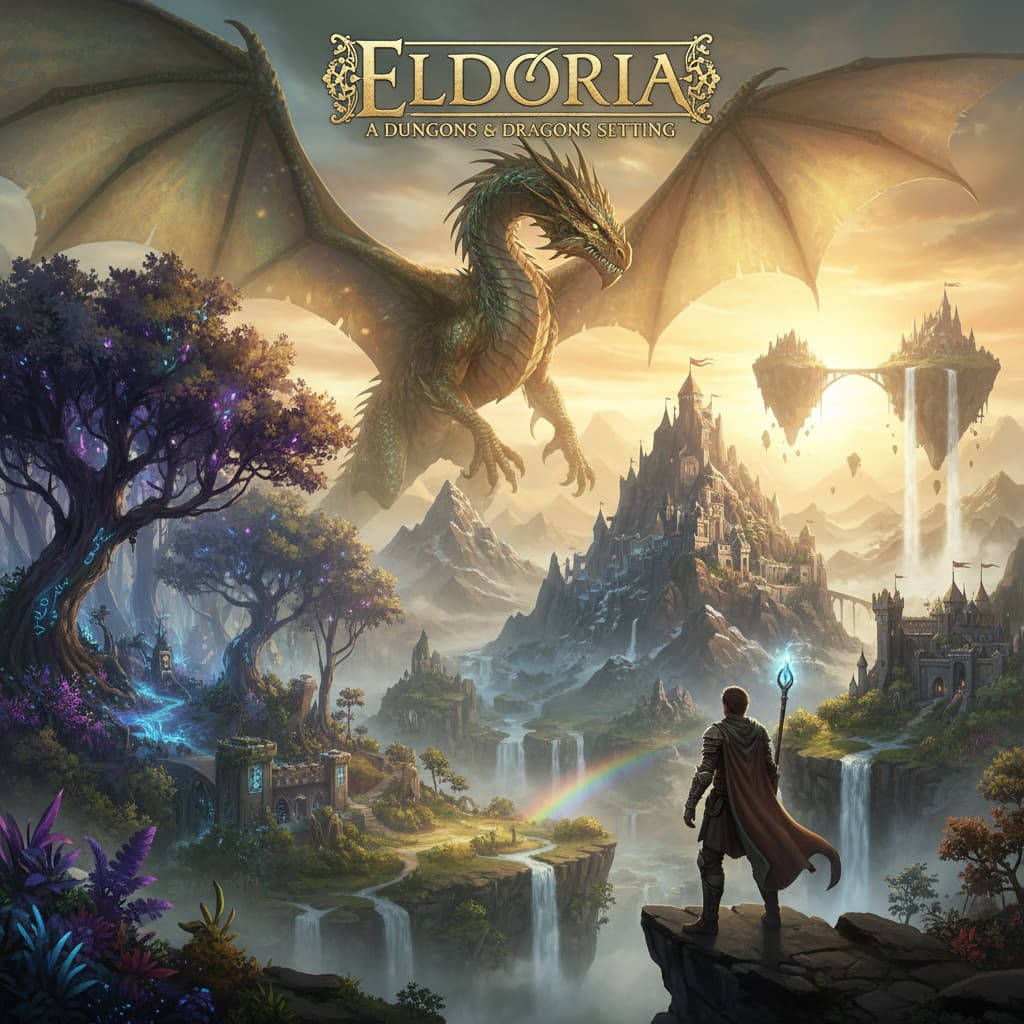 Eldoria – O Mundo das Mil Aventuras world illustration