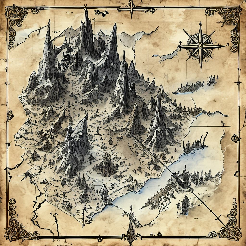 Grimfang Peak world illustration