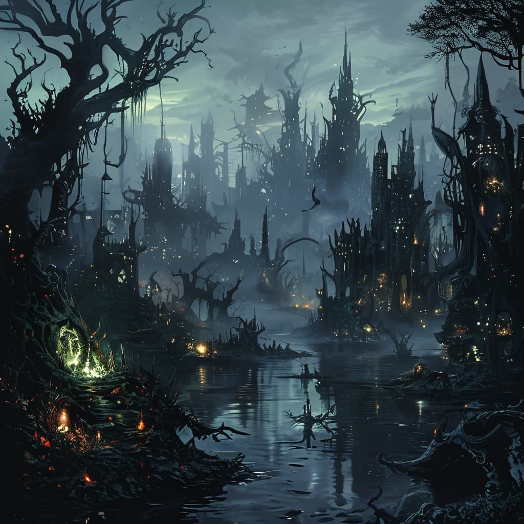 The Gloamwreath Realms world illustration