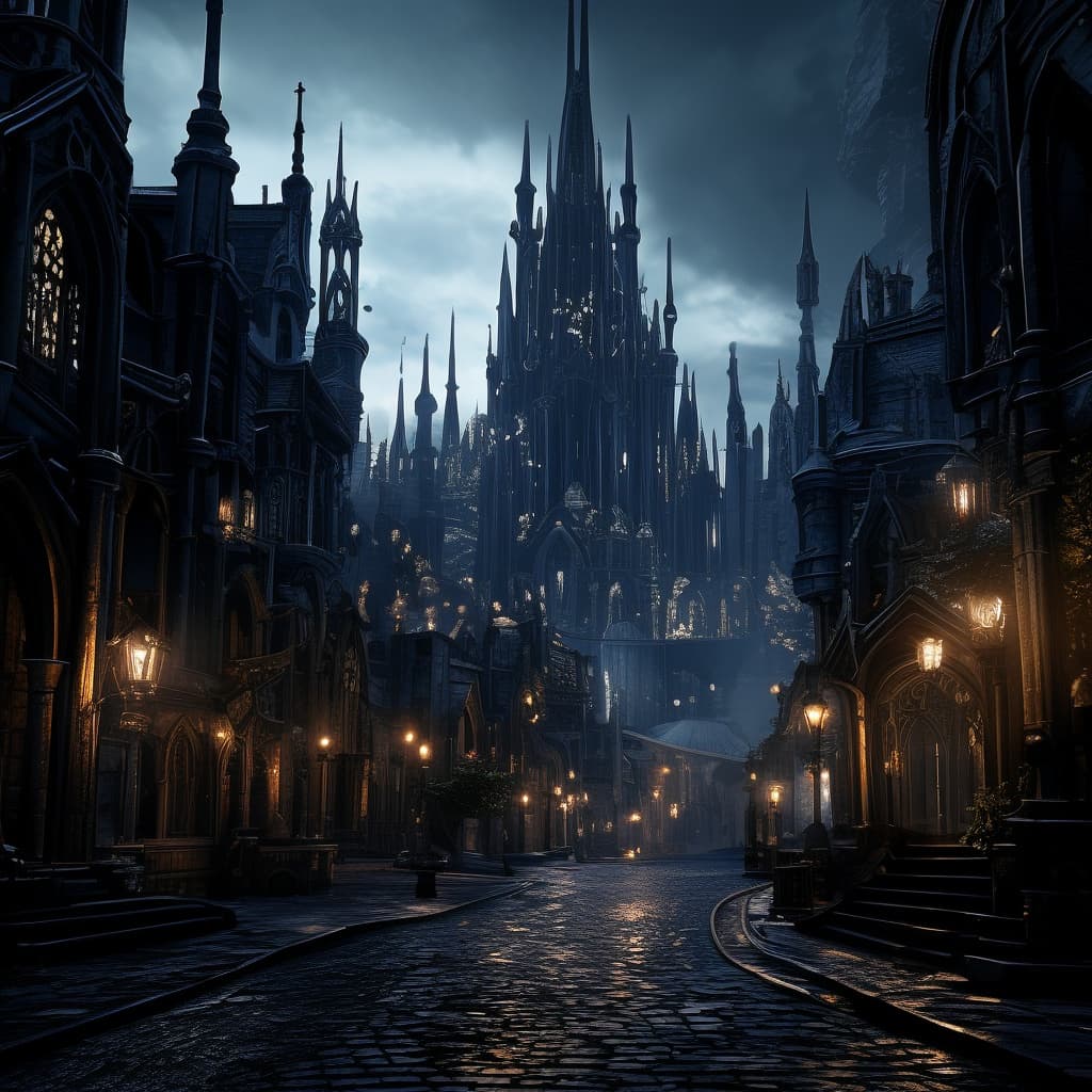 Goth gathering world illustration