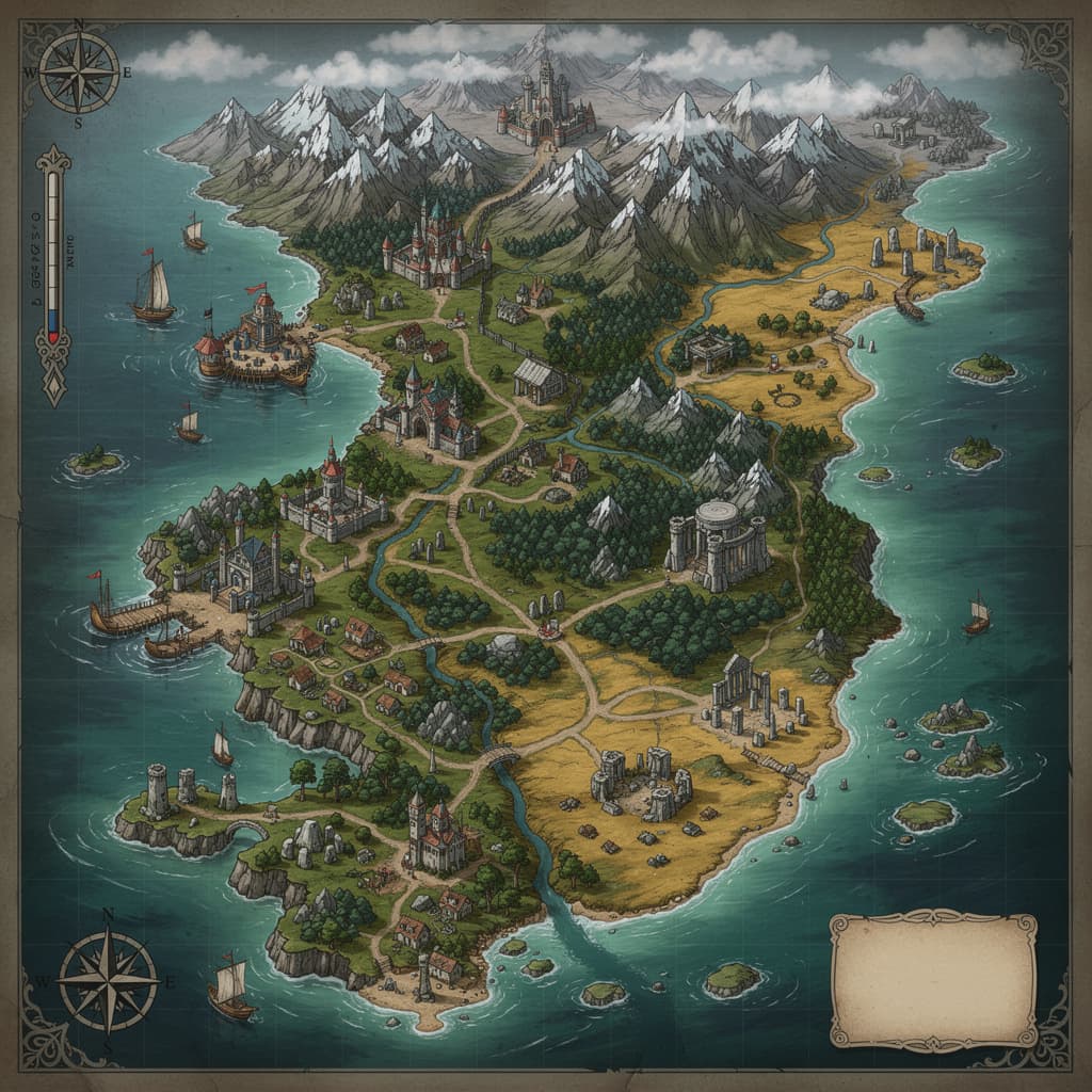 The Frozen Coast world illustration