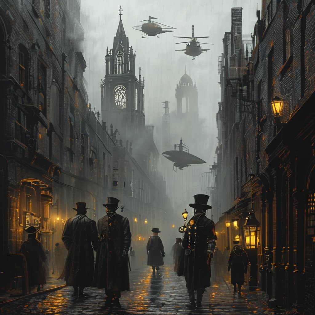 The fall of Londom world illustration