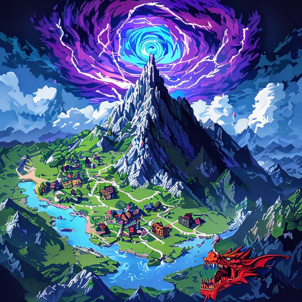 Mount Electi world illustration