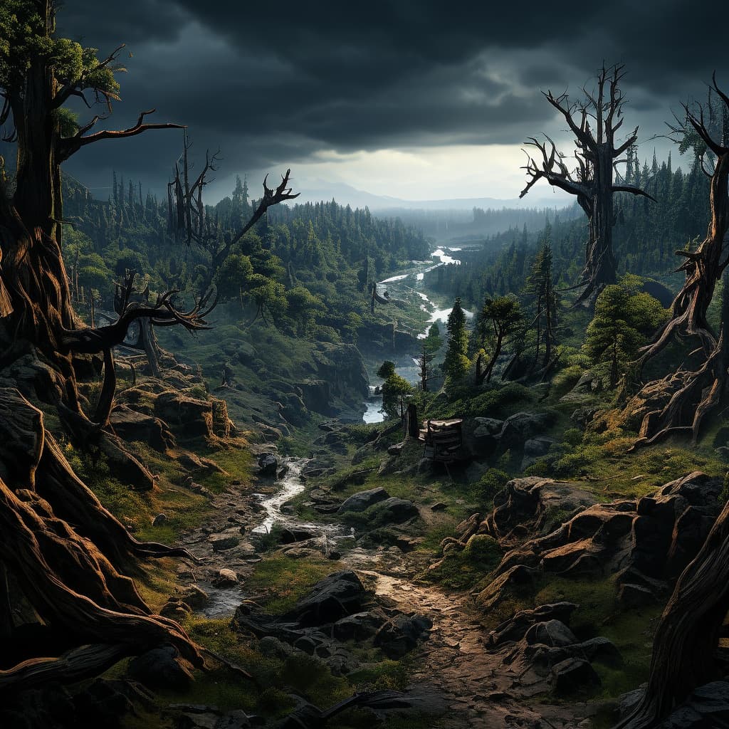 the world of Arken world illustration