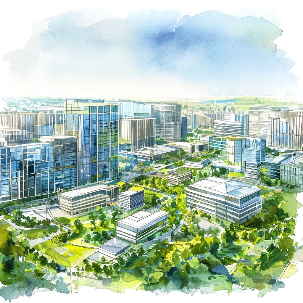 Modern Earth world illustration