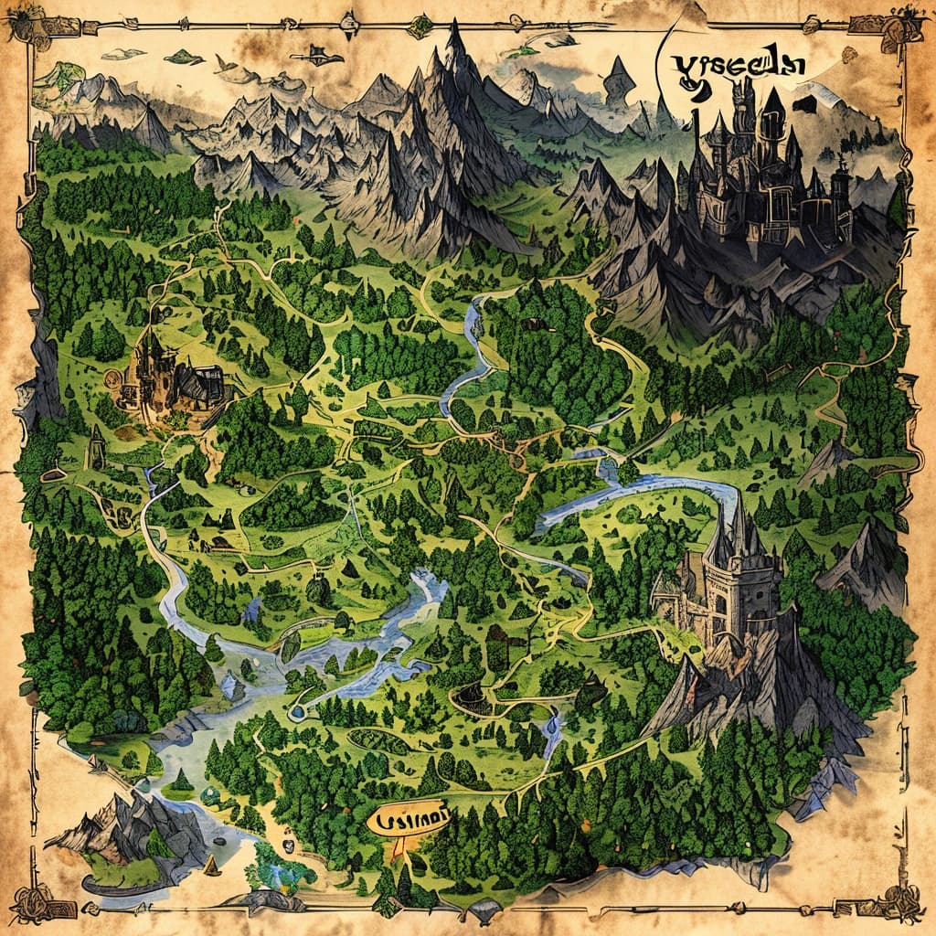 Yarendall world illustration