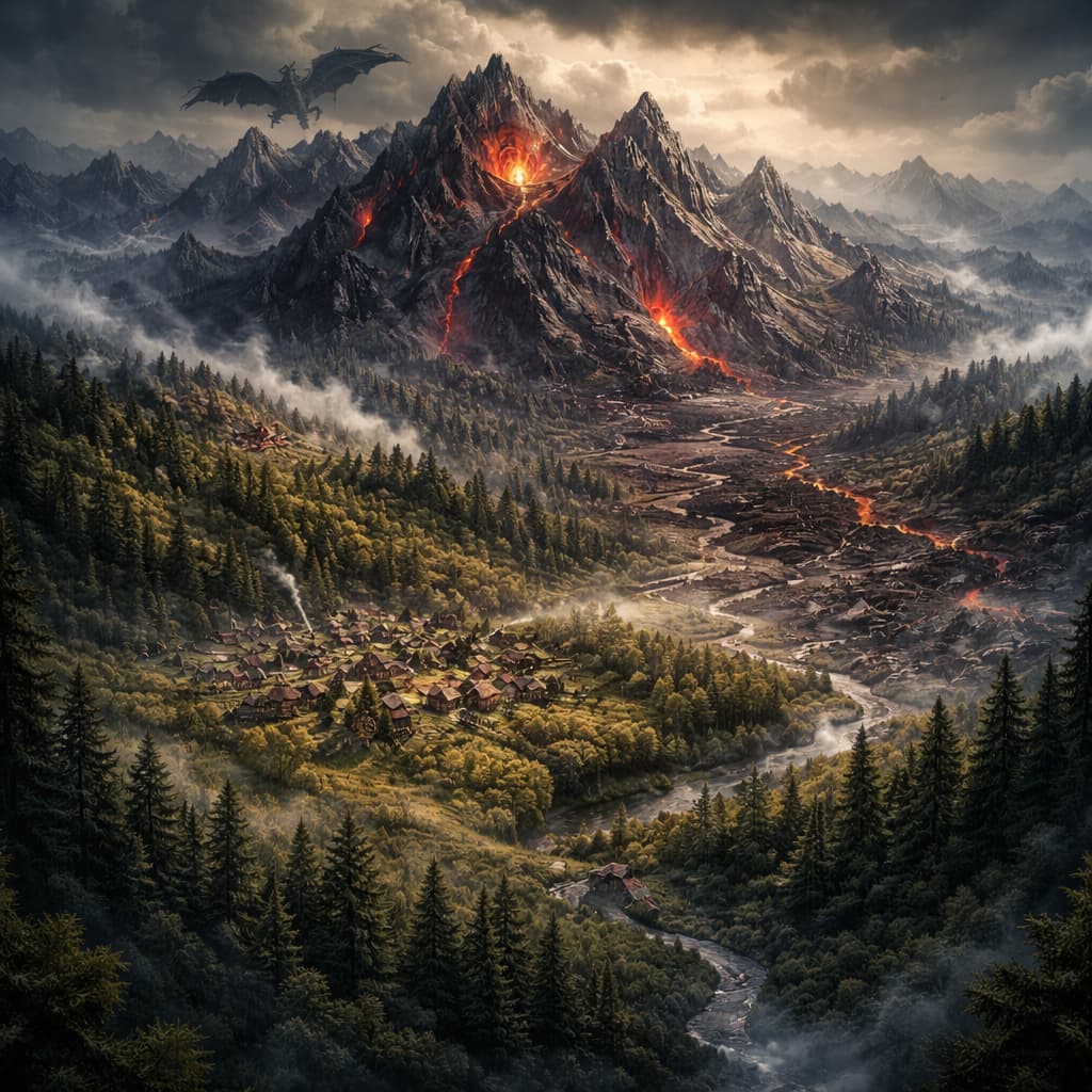The Ashen Wing of Thalvra world illustration