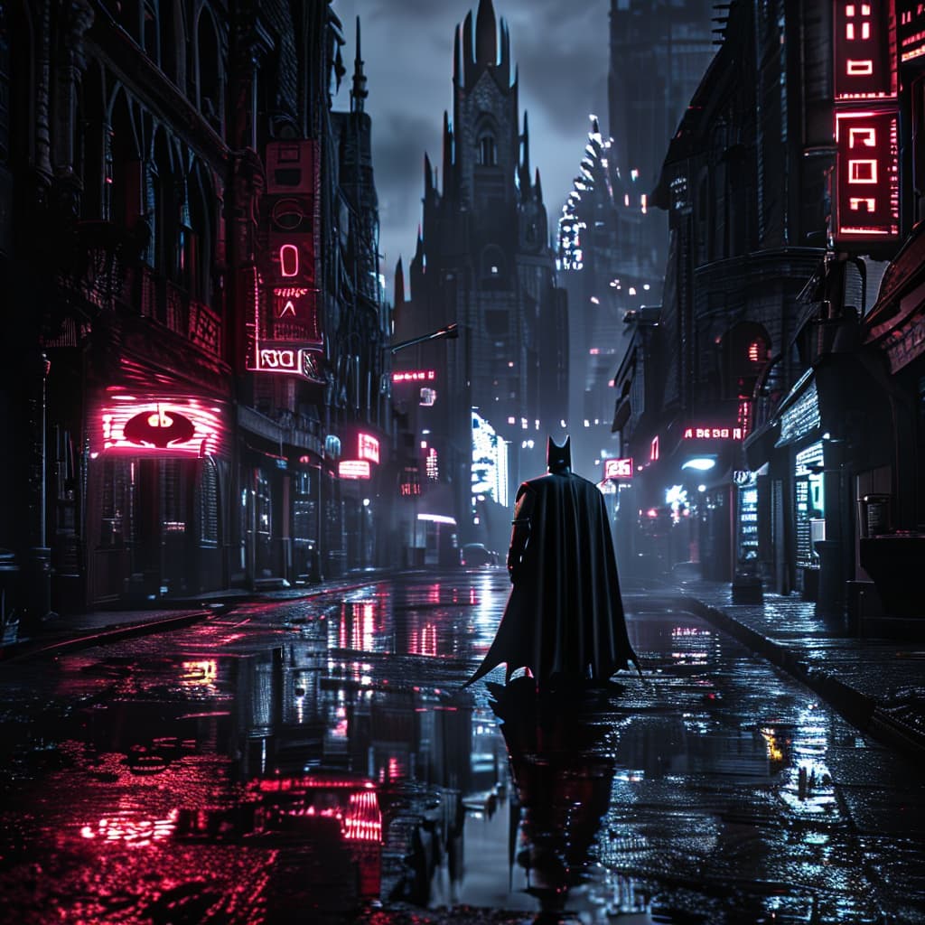 Gotham after Dark world illustration
