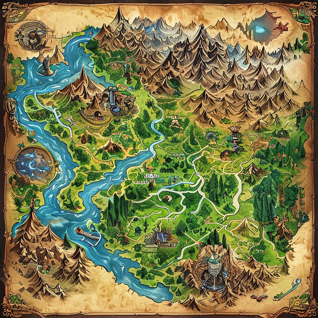 Dragon's tooth world illustration