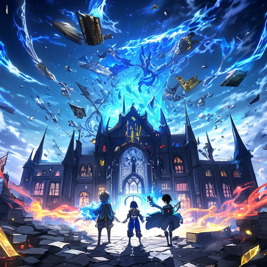 Vortexia: Academia do Fim dos Mundos world illustration