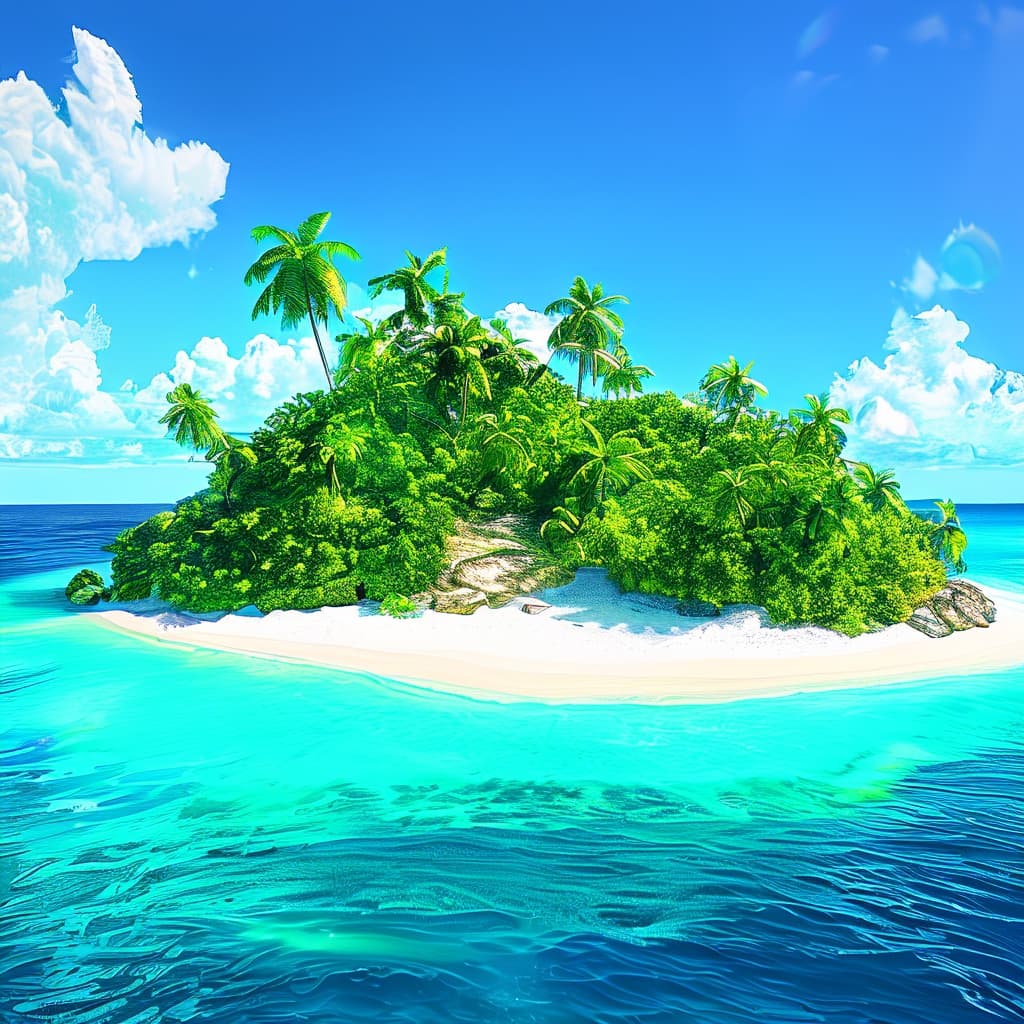 Stranded world illustration