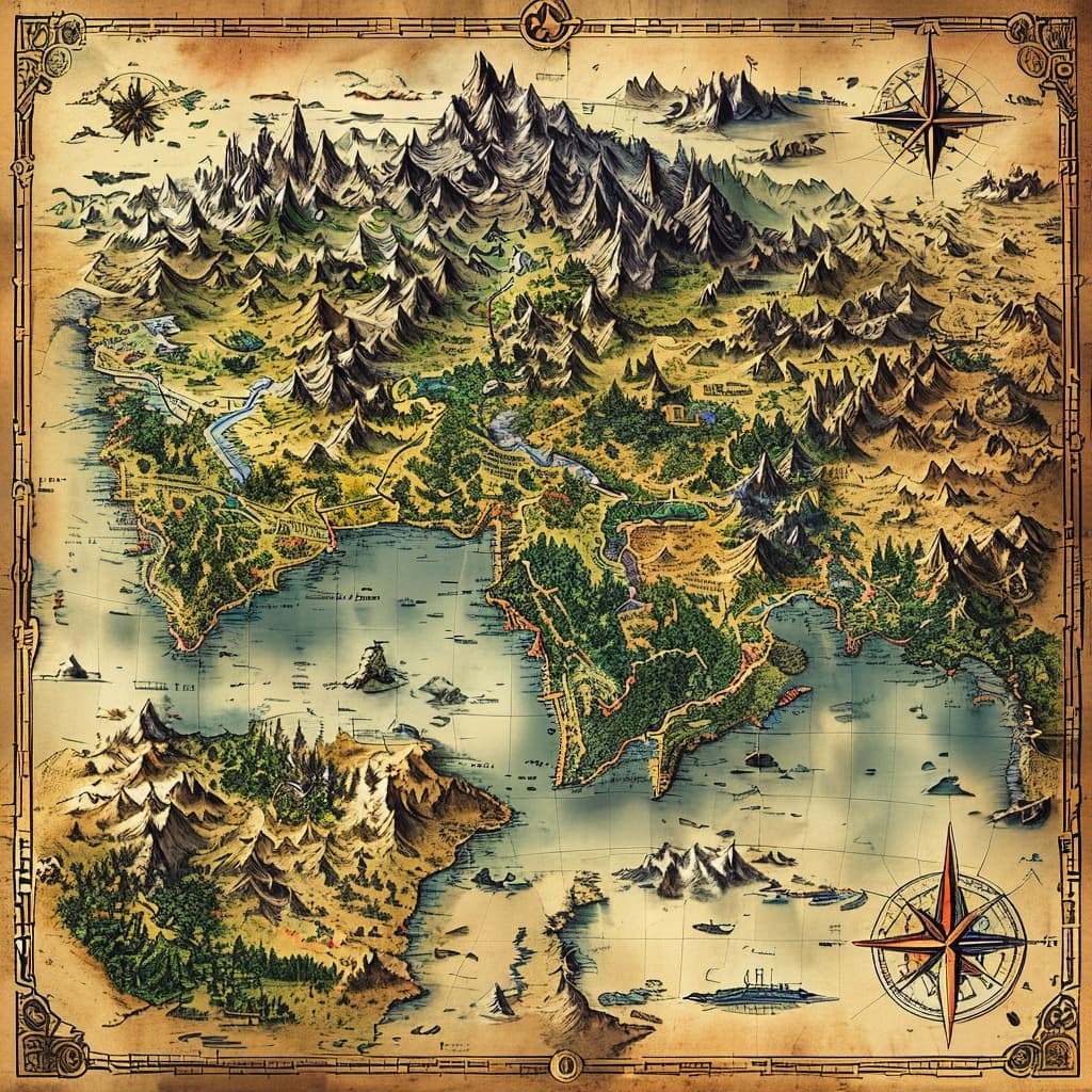 ⚔ World : Faerun ⚔ world illustration