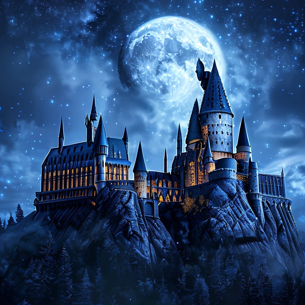 Harry Potter world illustration
