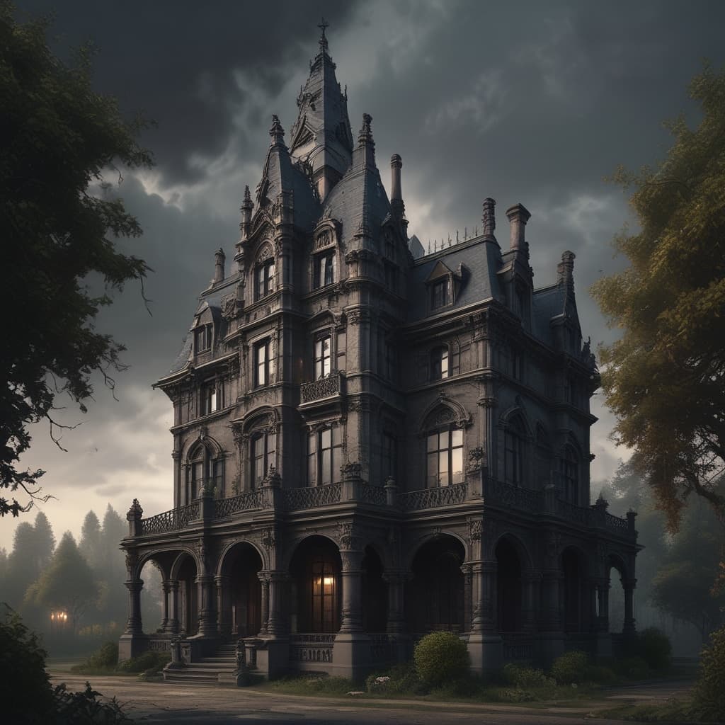 Survival Mansion(WIP) world illustration