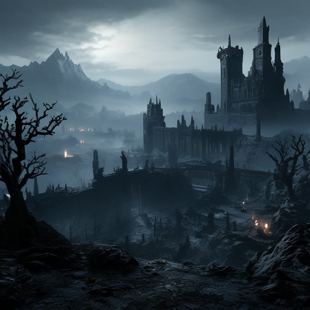 Abyssal souls world illustration