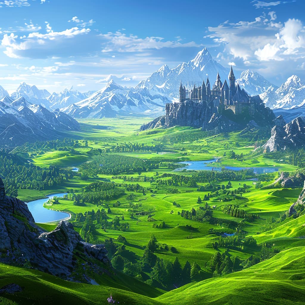 Faerune world illustration