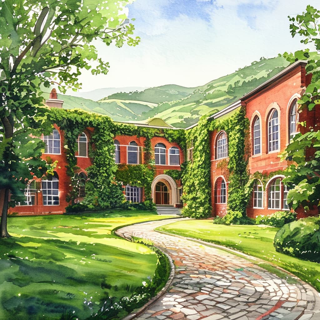 Hickory High world illustration