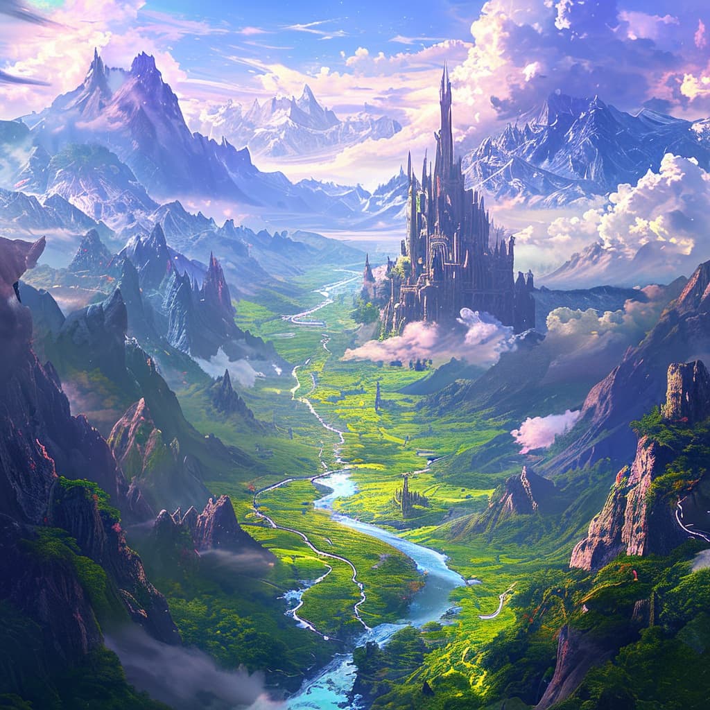Aurora world illustration