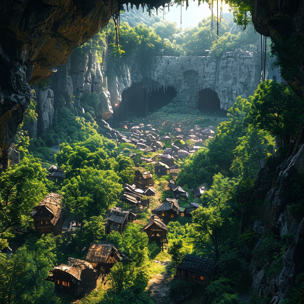 The limitless labyrinth world illustration