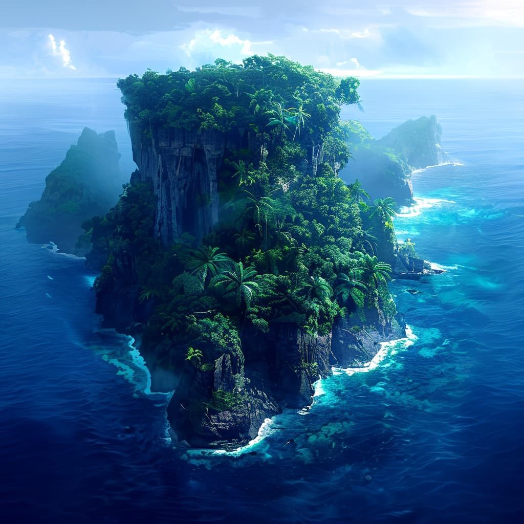 La Isla de Sirenas world illustration