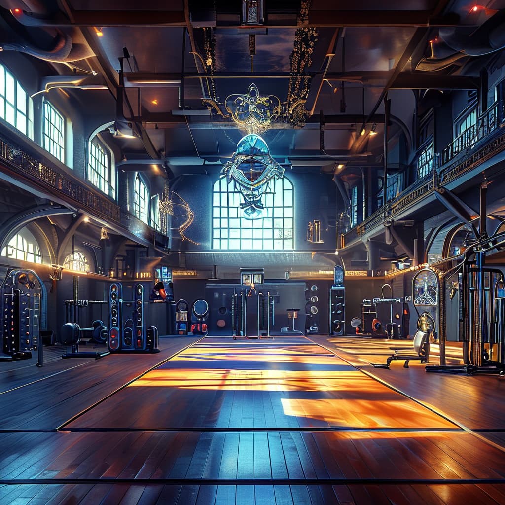 Gym gf world illustration