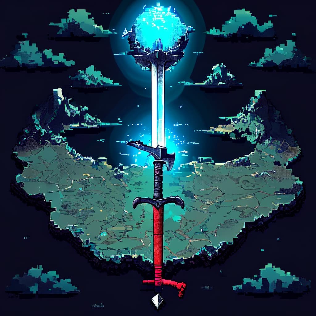 8-bit Fantasy(WIP) world illustration