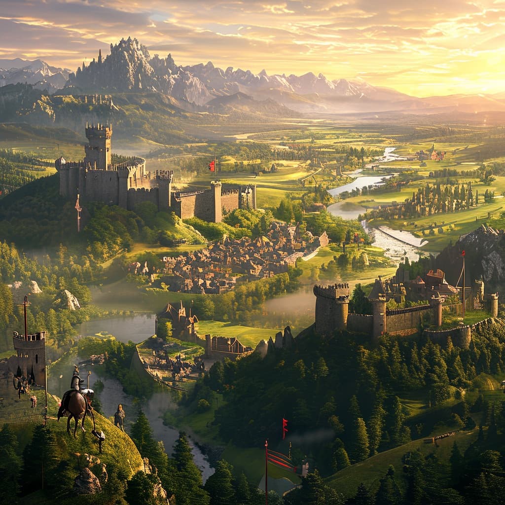 The Realm of Crowns world illustration