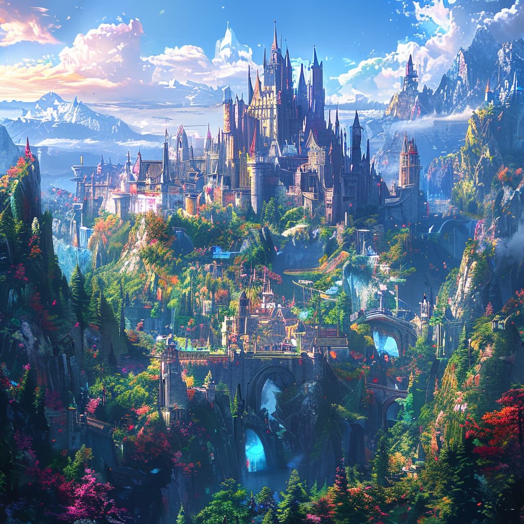 Fractured Legends: Clash of Realms world illustration