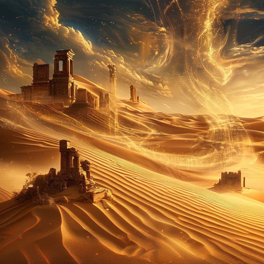 Shifting Desert world illustration