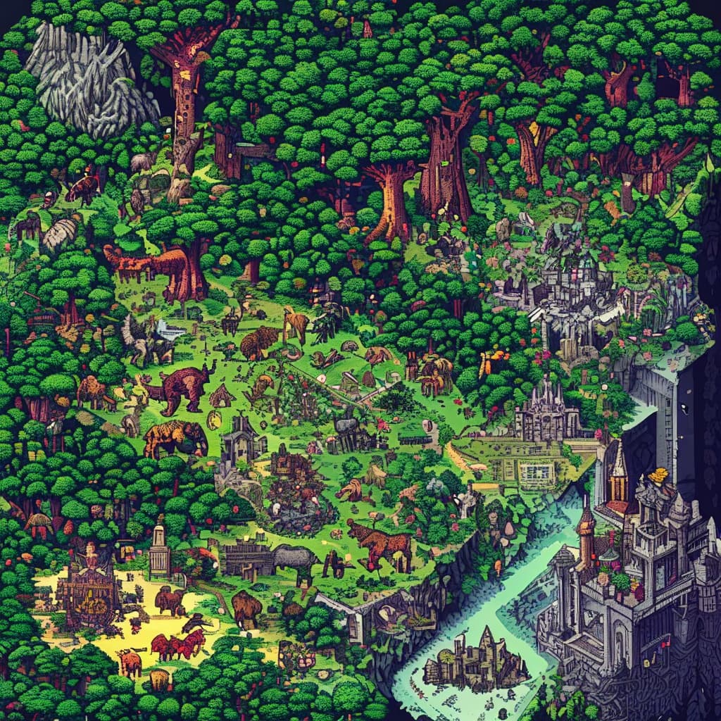 animal kingdom world illustration