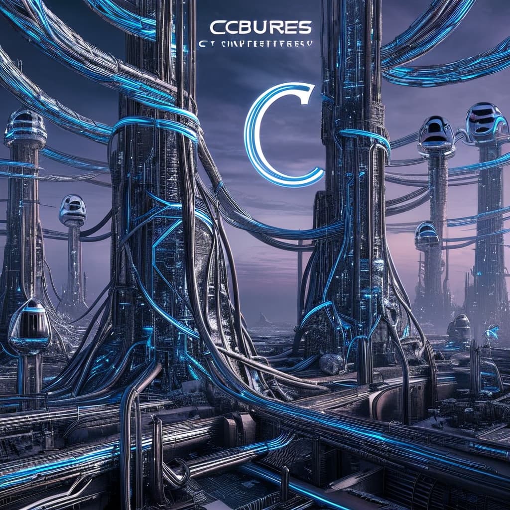 Cybrus industries world illustration