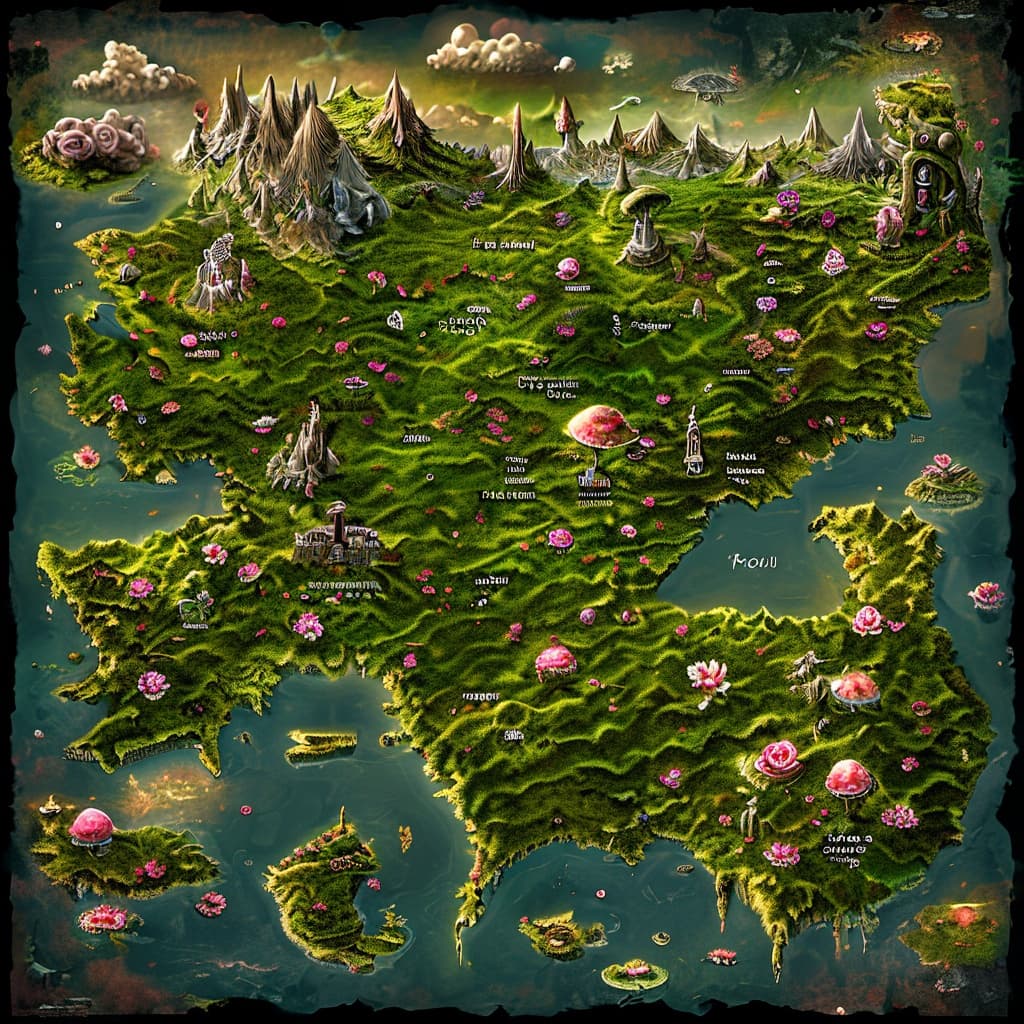 Bramblehollow world illustration