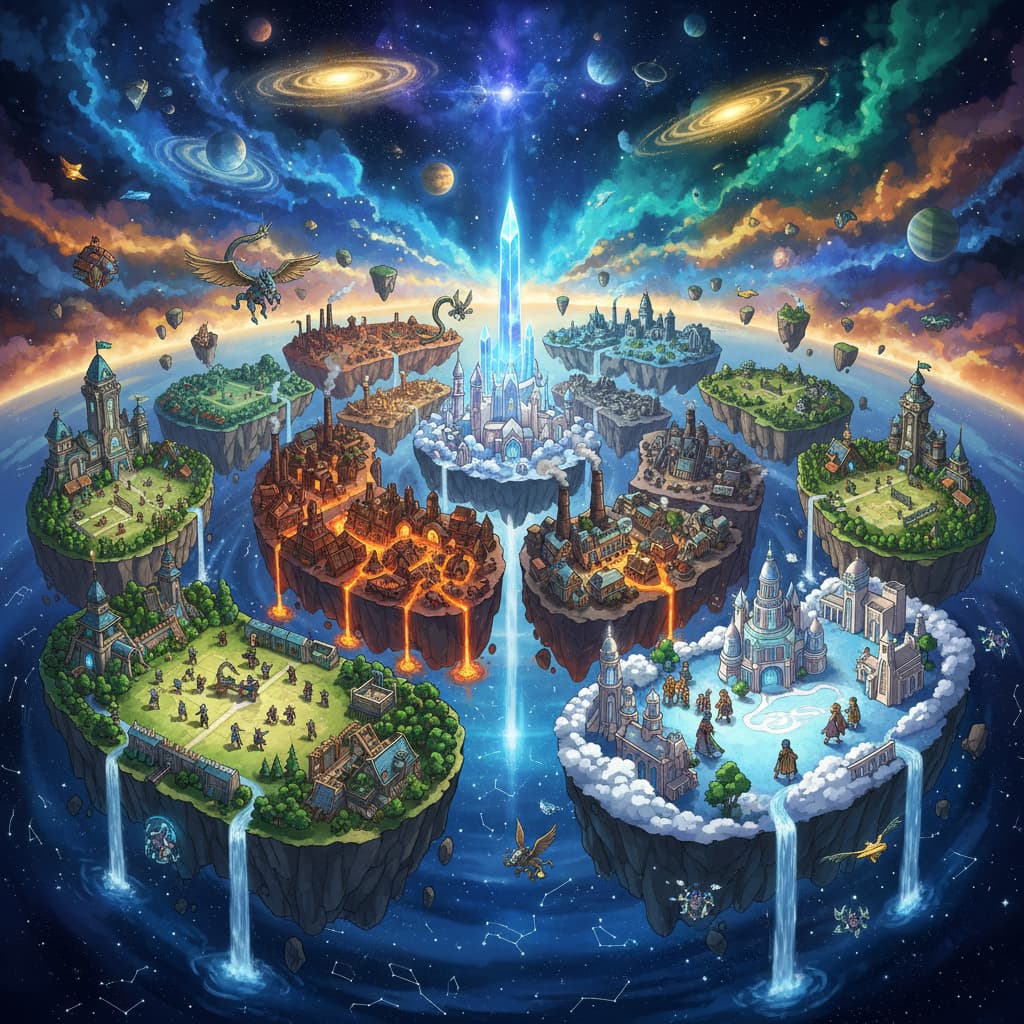 World of Classes world illustration