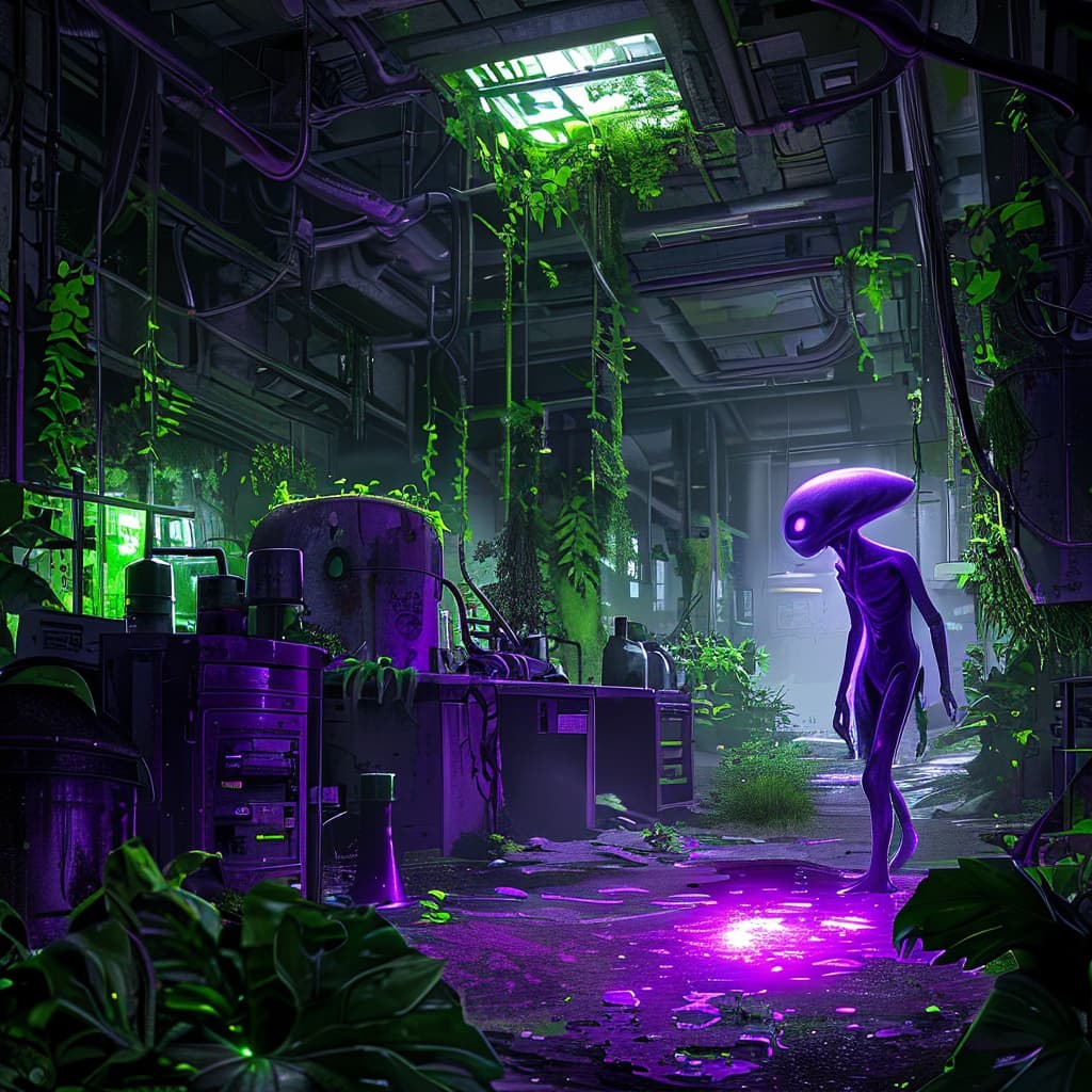 Aliens and Mutants world illustration