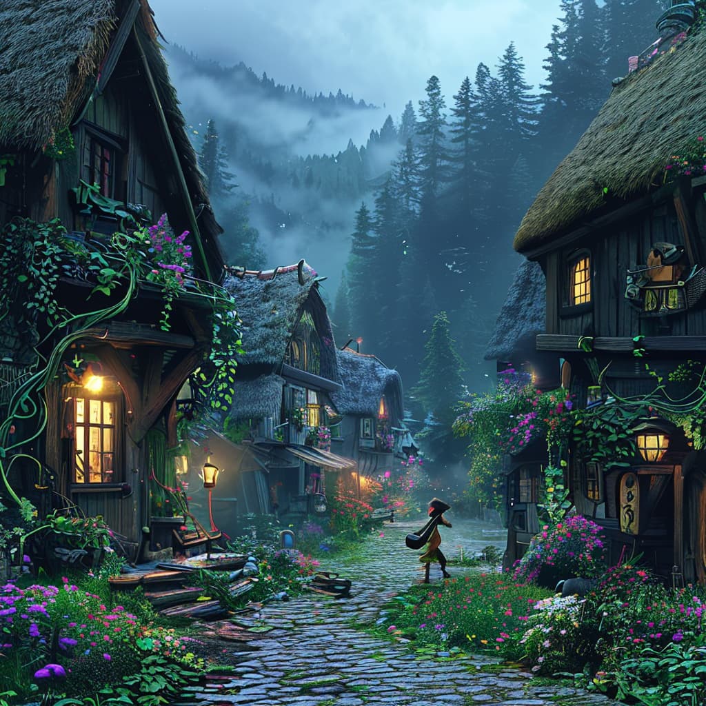 The Giggling Gloom world illustration